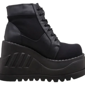 Similicuir 12 cm STOMP-10 bottines lolita gothique semelles compensées