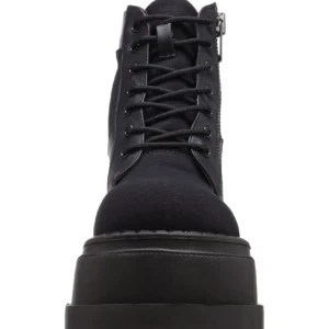 Similicuir 12 cm STOMP-10 bottines lolita gothique semelles compensées