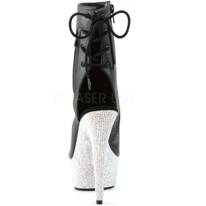 Similicuir pierre cristal 15 cm BEJEWELED-1018DM plateforme bottines femmes