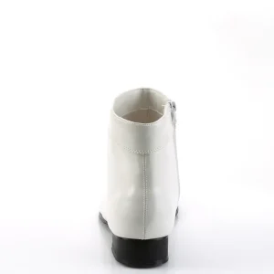 Similicuir PIMP-50 disco chaussures de proxénète hommes 70 à plateforme blanc