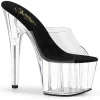 Transparent 18 cm ADORE-701 mules talons hauts de pole dance