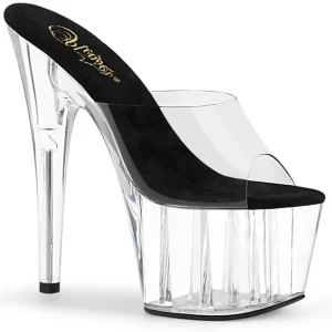 Transparent 18 cm ADORE-701 mules talons hauts de pole dance