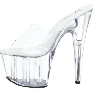 Transparent 18 cm ADORE-701 Plateforme Mules Chaussures