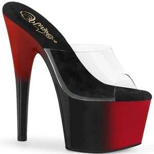 Transparent 18 cm ADORE-701BR mules talons hauts de pole dance