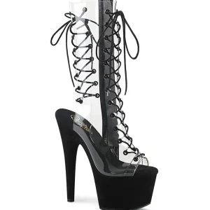 Transparent 18 cm ADORE-700-60FS bottes plateforme de pole dance