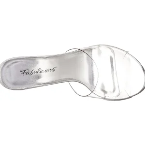 Transparent 11,5 cm CLEARLY-401 Plateau Mules Talons Hauts