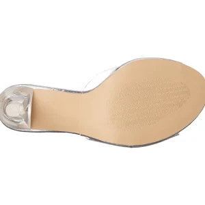 Transparent 11,5 cm CLEARLY-401 Plateau Mules Talons Hauts