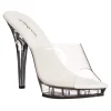 Transparent 13 cm Fabulicious LIP-101 Mules Talons Aiguilles