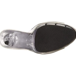 Transparent 13 cm Fabulicious LIP-101 Mules Talons Aiguilles