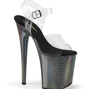 Transparent 20 cm FLAMINGO-808HCP Hologramme talons avec plateforme