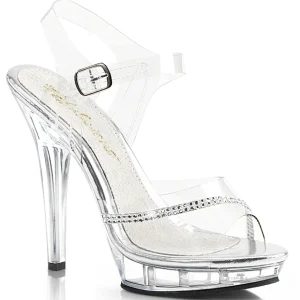 Transparent 13 cm LIP-108R2 chaussure competition bikini fitness talons hauts