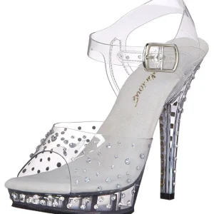 Transparent 13 cm LIP-108RS chaussure competition bikini fitness talons hauts