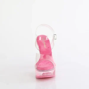 Transparent 13 cm MARTINI-508 Rose sandales talons hauts plateforme