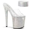 Transparent Strass 20 cm BEJEWELED-812RS Plateforme Sandales Talons Hauts