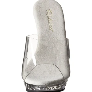 Transparent Strass Platform 13 cm LIP-101SDT Mules Talons Hauts