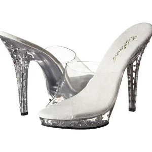 Transparent Strass Platform 13 cm LIP-101SDT Mules Talons Hauts