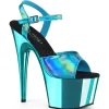 Turquoise 18 cm ADORE-709HGCH Hologramme talons avec plateforme