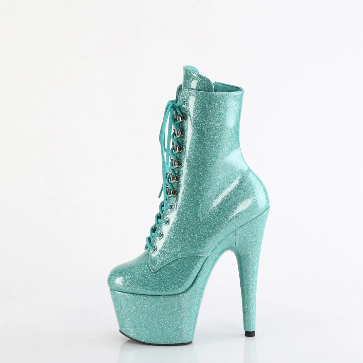 turquoise_glitter__cm_ple_2.webp Turquoise glitter 18 cm pleaser bottines talons hauts femme