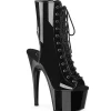 Vegan 18 cm ADORE-1016 bottines à talons bout ouvert
