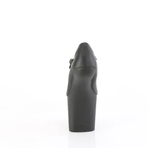 Vegan 20 cm CRAZE-880 Heelless escarpins pony talons noires