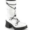 Vegan 7 cm DemoniaCult BRATTY-120-2 bottes plateforme chunky talons épais