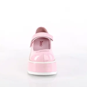 Vegan 8,5 cm DemoniaCult DOLLIE-01 escarpins mary jane rose