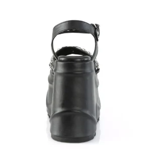 Vegan 15 cm DemoniaCult WAVE-09 lolita sandale talon compensé plateforme
