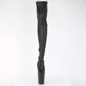 Vegan 20 cm FLAMINGO-3850 bottes cuissardes femme talons hauts avec lacets