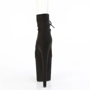 Vegan suede 20 cm FLAMINGO talons très hauts - escarpins plateforme extrême