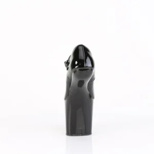 Verni 20 cm CRAZE-880 Heelless escarpins pony talons noires