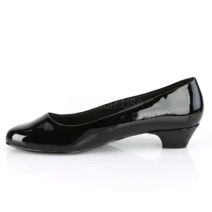 Verni 3 cm GWEN-01 escarpins pour homme et drag queens en noires