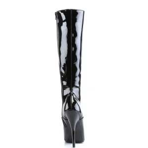 Verni bottes hautes 16 cm DOMINA-2020 fetish bottes stiletto à talon aiguille