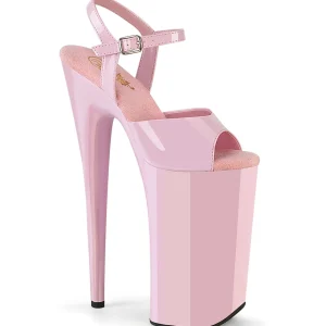 Verni roses 25,5 cm BEYOND-009 talons très hauts - chaussures plateforme extrême