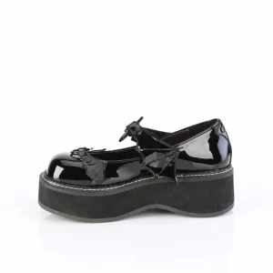 Vernis 5 cm EMILY-23 emo chaussures mary jane à boucles