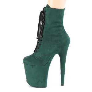 Vert faux suede 20 cm FLAMINGO-1020FS2 bottines de pole dance