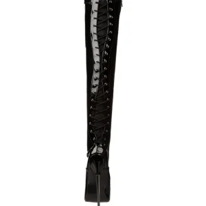 Vinyle 16 cm DAGGER-3060 fétiche cuissardes bottes brillantes
