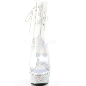 Vinyle pierre cristal 15 cm BEJEWELED-1018DM plateforme bottines femmes
