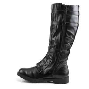 WALKER-130 noires botte de capitaine cosplay halloween bottes pour hommes